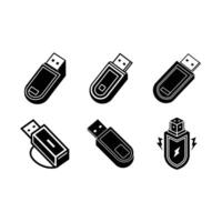 USB Icon Design for Modern Digital Graphics vector