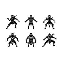 Dynamic ninja warrior art, perfect for engaging designs and creative projects vector