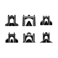 Stylish design of a gate or toll road, perfect for travel-related projects vector