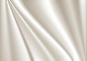 Abstract background luxury white cloth or liquid wave Abstract or white fabric texture background. Cloth soft wave. Creases of satin, silk, and cotton. Use for flag. illustration EPS 10. vector