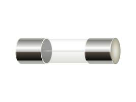 Realistic fuse of electrical protection component on white background. illustration EPS 10. vector