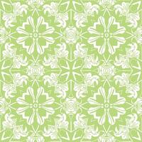 Green Floral Pattern Background Illustration Design vector