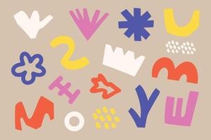 Simple Modern Abstract Shape Collection vector