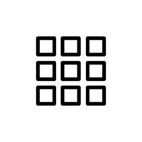 menu, navigation icon vector