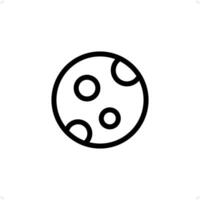 moon, night icon vector
