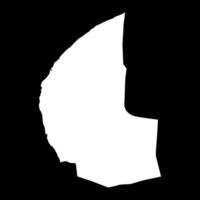 Benghazi district map, administrative division of Libya. illustration. vector