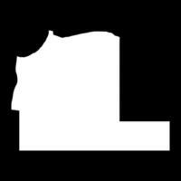 Al Wahat district map, administrative division of Libya. illustration. vector
