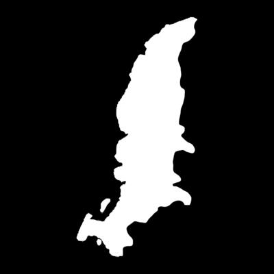 Riviere Noire district map, administrative division of Mauritius. illustration.