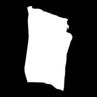 Derna district map, administrative division of Libya. illustration. vector
