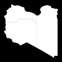 Libya map with Provinces. illustration. vector