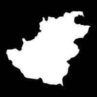 Quthing district map, administrative division of Lesotho. illustration. vector