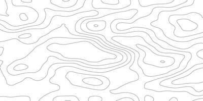 Background of the topographic map. Topographic map lines, contour background. Black and white abstract background vector
