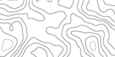 Background of the topographic map. Topographic map lines, contour background. Black and white abstract background vector