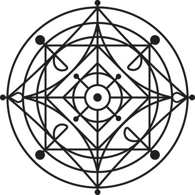 A simple geometric mandala design