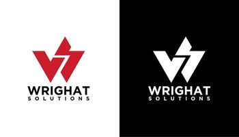 WS Letter logo design. icon modern Initial symbol. vector