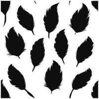 Feathers seamless pattern illustration vector