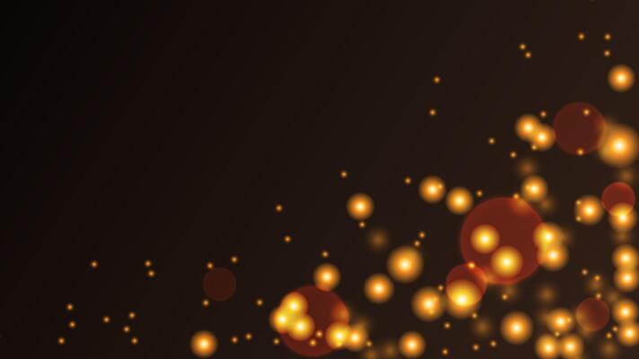 Lighting effects twinkling stars sparks spots rays. Bokeh lights. Website advertising design. Festive graphics of invitation card. .