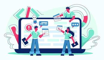 Programmers coding Engaging in Collaborative Technology Interactions to Foster Creative Ideas and Solutions vector