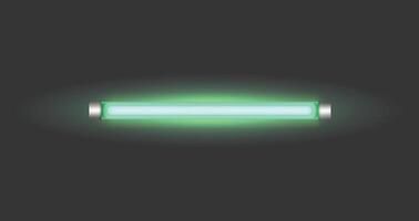 Neon Led Light Tube Glowing Lamp in Vibrant Colors, creating a striking ambiance vector