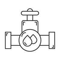 Water pipe icon on white background vector