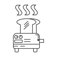 Toaster icon on white background vector