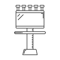 Signboard icon on white background vector