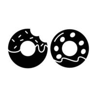 Donuts icon on white background vector