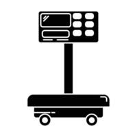 Digital scale icon on white background vector