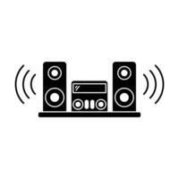 Audio System icon on white background vector