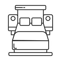 Sofa bed icon on white background vector