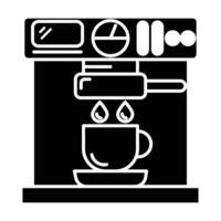 Coffee maker icon on white background vector