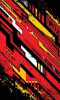 Abstract futuristic geometric stripes racing background for sublimation jersey vector