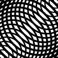 Motion effect and texture visual illusion and optical figures. isolated geometric forms of half circle. vector