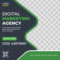 Modern social media template design for digital marketing agency vector