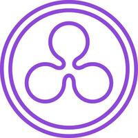 Ripple Line Two Color Icon vector