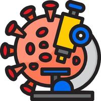 Microscope virus illustration vector