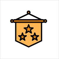 A star icon with four stars on it vector