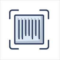 A square box with a bar on it vector