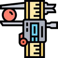 A tool with a ruler and a ruler on it vector