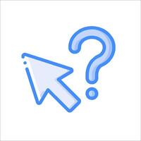 Question mark icon vector