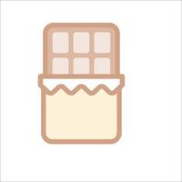 A chocolate bar icon on a white background vector