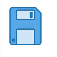 A floppy disk icon on a white background vector