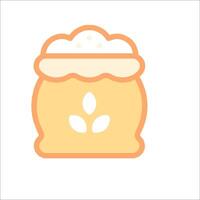 A bag of grain icon on a white background vector