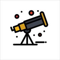 A telescope icon on a white background vector