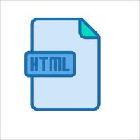 Html file icon vector