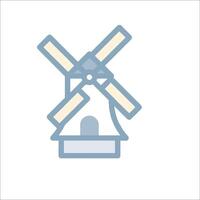 A windmill icon on a white background vector
