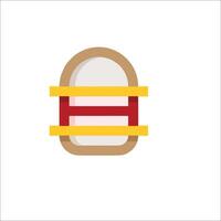 A hamburger icon on a white background vector