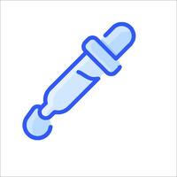 A syringe with a needle on it vector