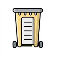 A trash can icon on a white background vector