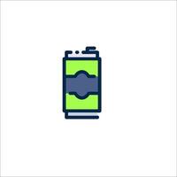 Battery icon illustration vector